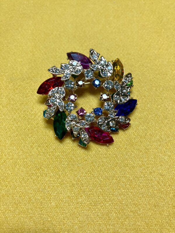 Zapínátko č.5 na chodský šátek . Bižuterie,sklo.