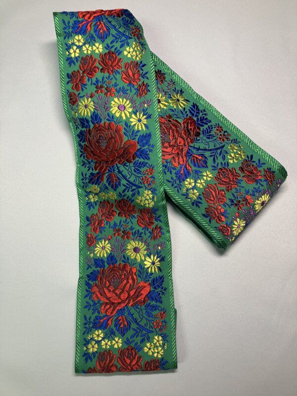 Stuha krojová barva zelená-šíře 10 cm