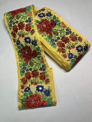 Stuha krojová-šíře 10 cm-žlutá